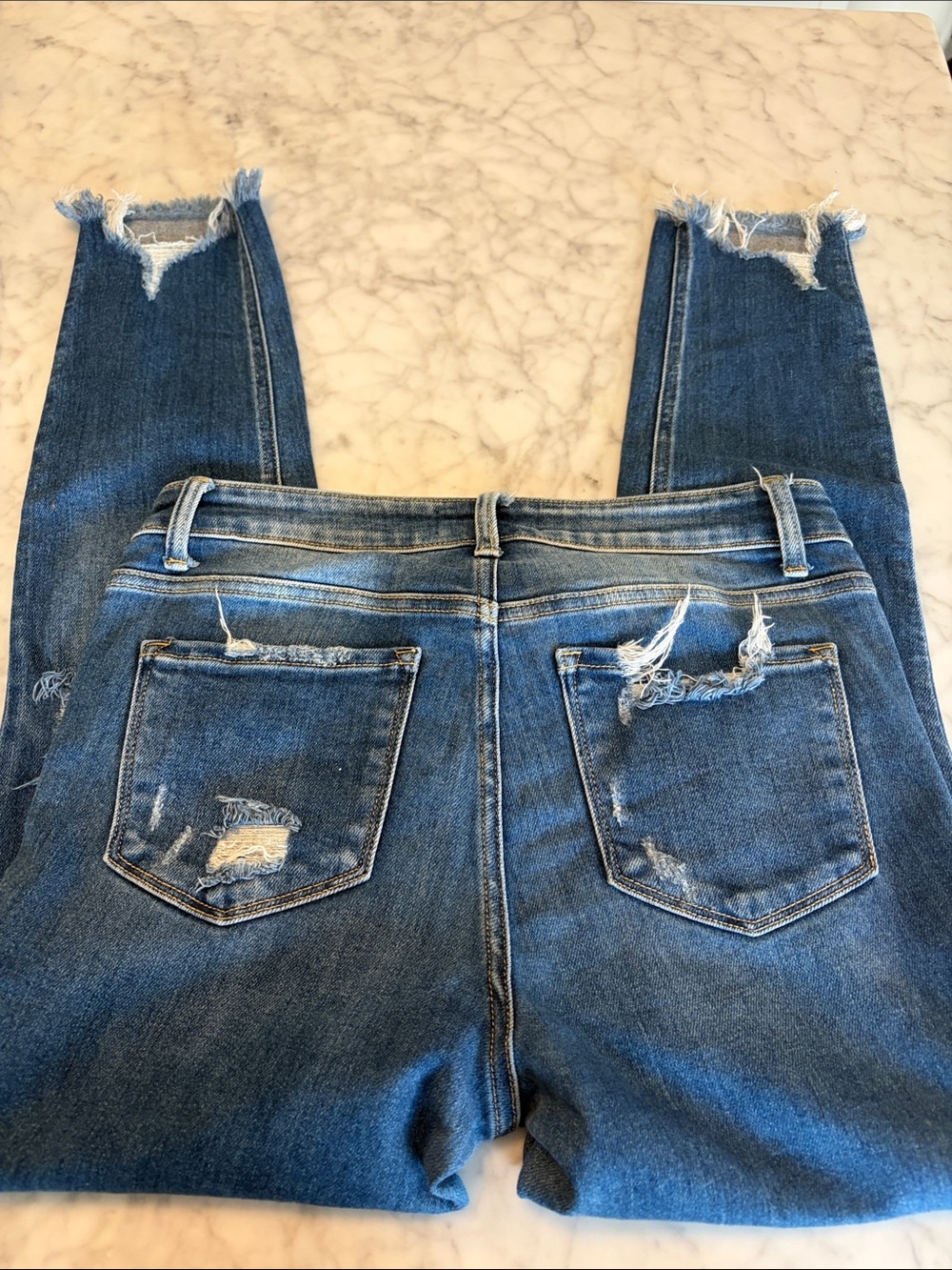 Women’s Vervet Distressed Blue Jeans — Size 29 - Picture 5 of 6